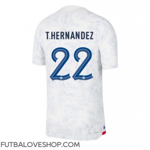Dres Francúzsko Theo Hernandez #22 Preč MS 2022 Krátky Rukáv